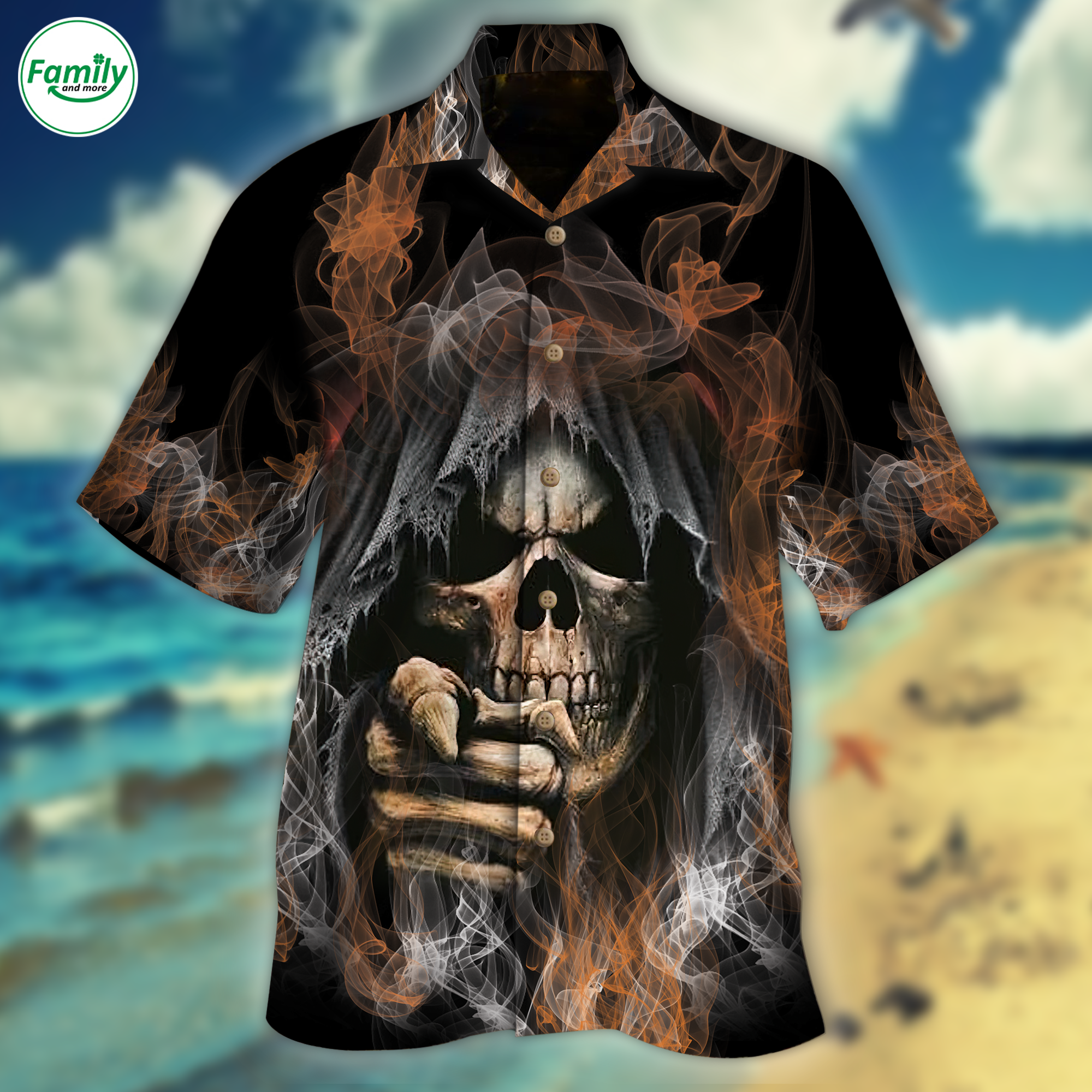Skull Hawaiian Shirt – Nt011