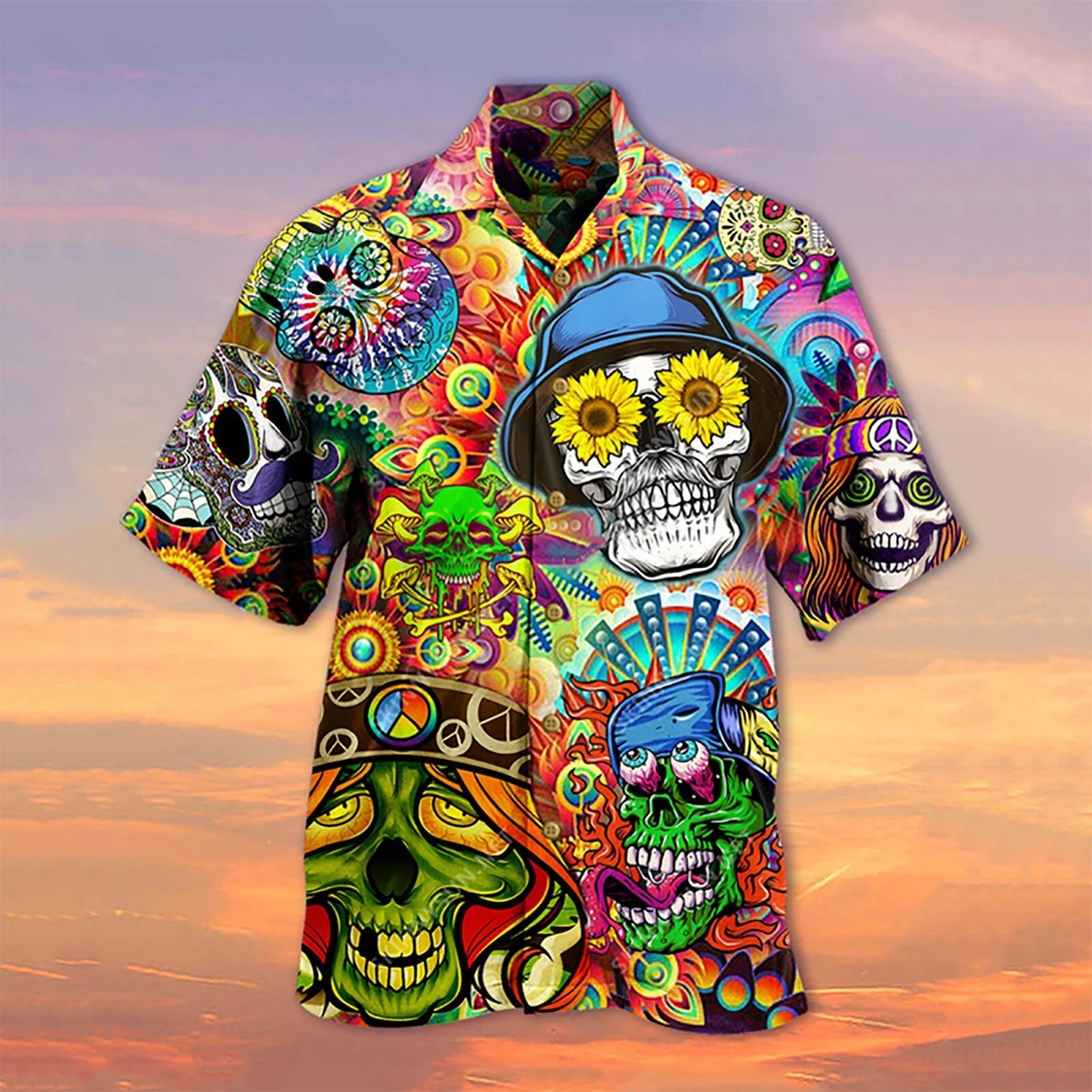 Skull Hawaiian Shirt-5