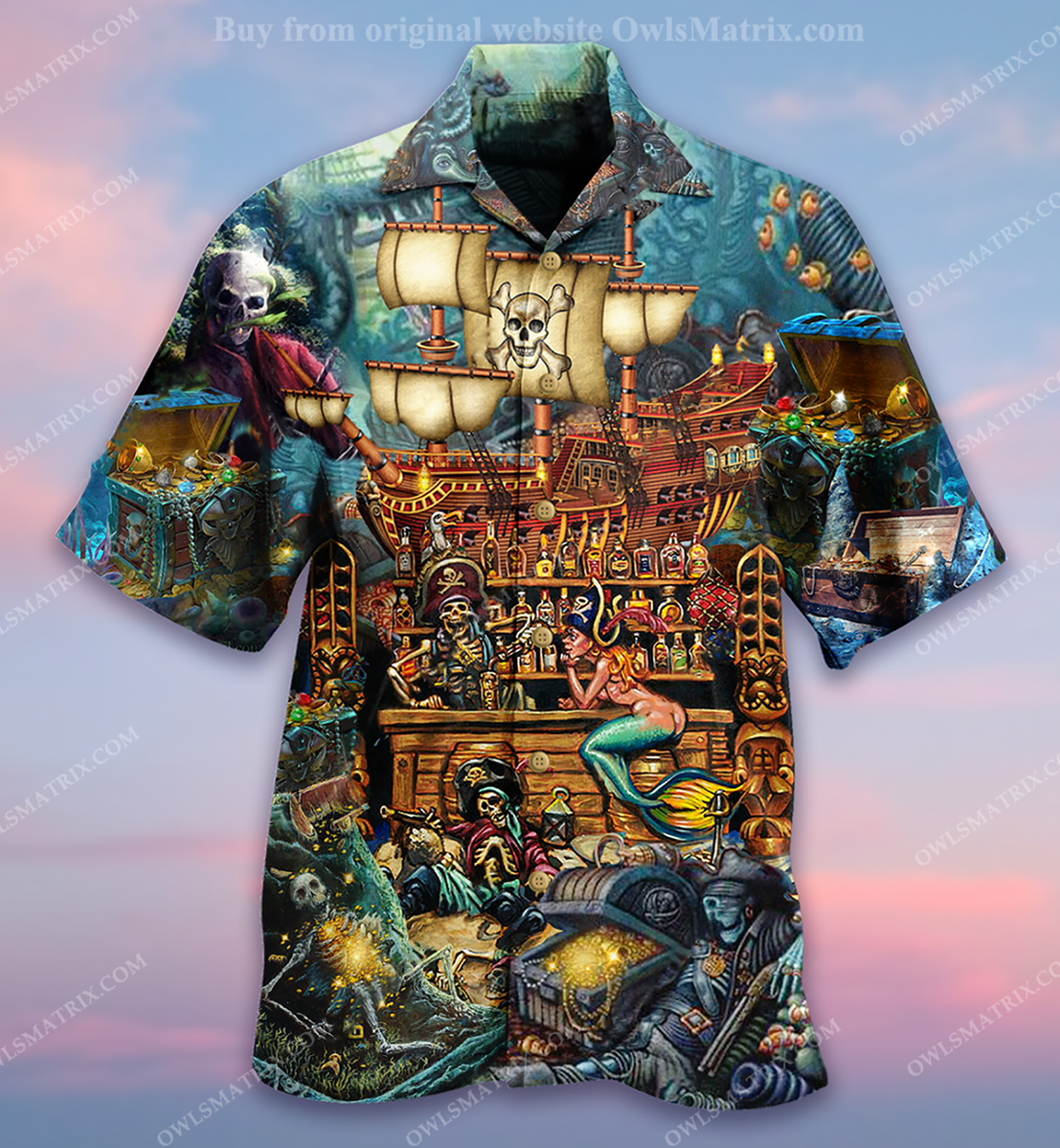 Skull Hunting Treasure Limited – Hawaiian Shirt-1