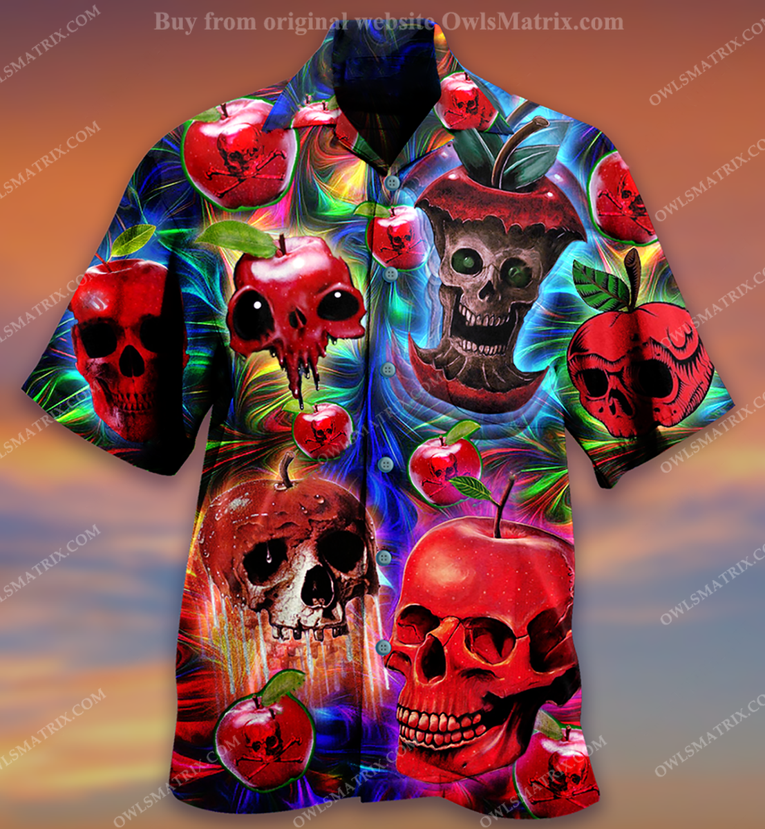 Skull Love Apple Limited Edition – Hawaiian Shirt