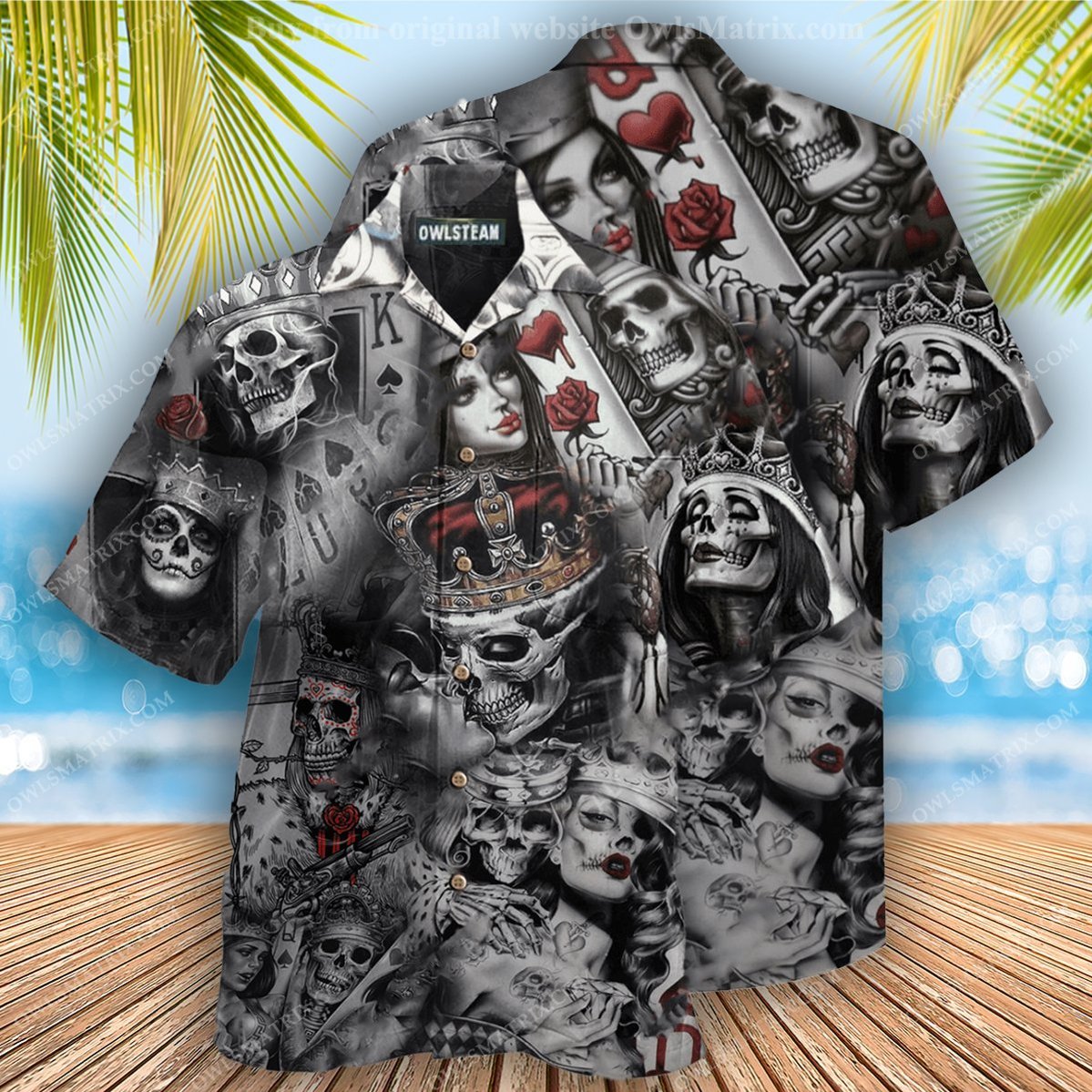 Skull Love Is Blind Poker Edition – Hawaiian Shirt