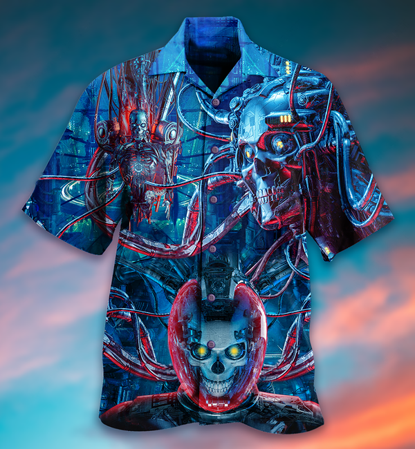 Skull Machine Style Limited Edition – Hawaiian Shirt
