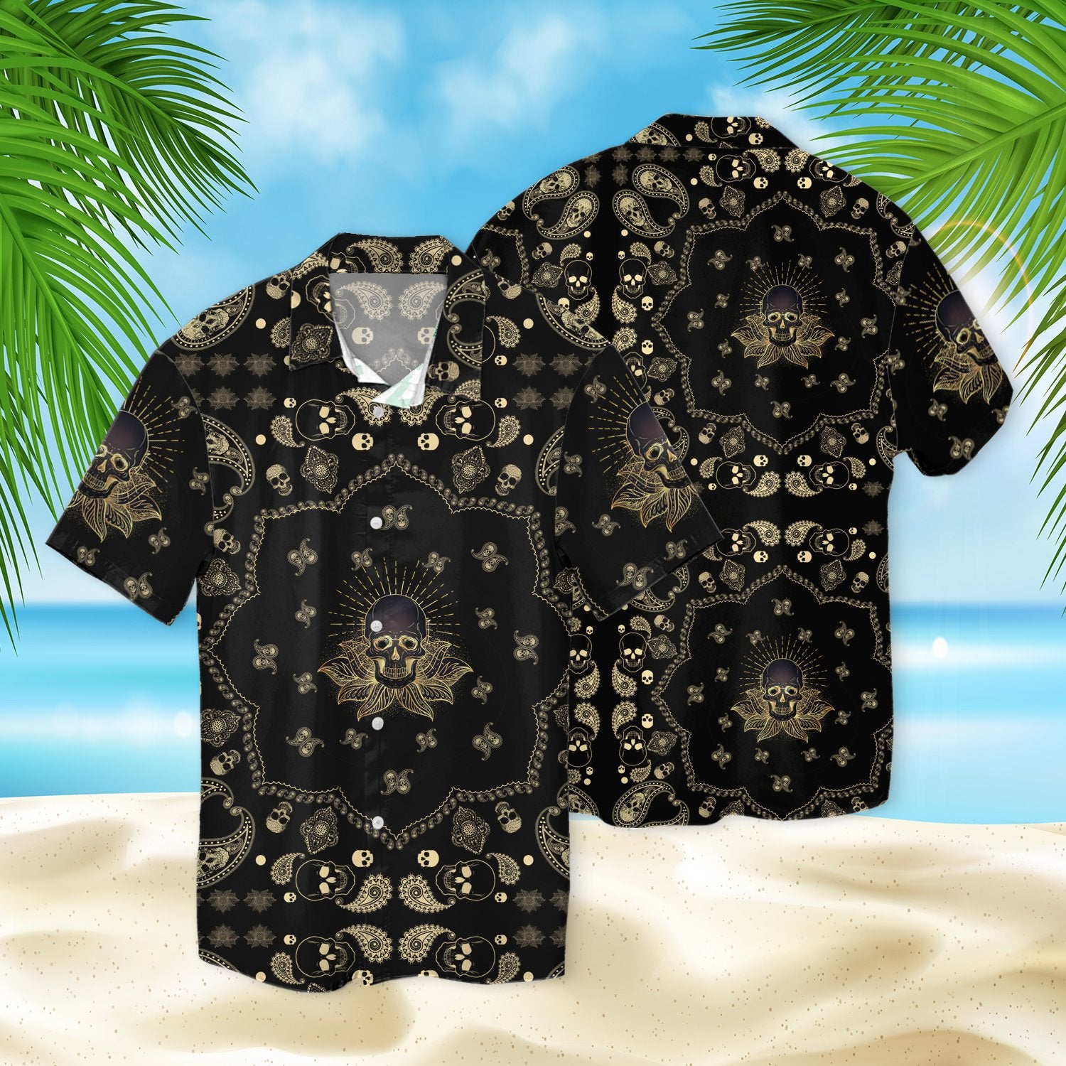 Skull Mandala 3d Hawaiian Shirt