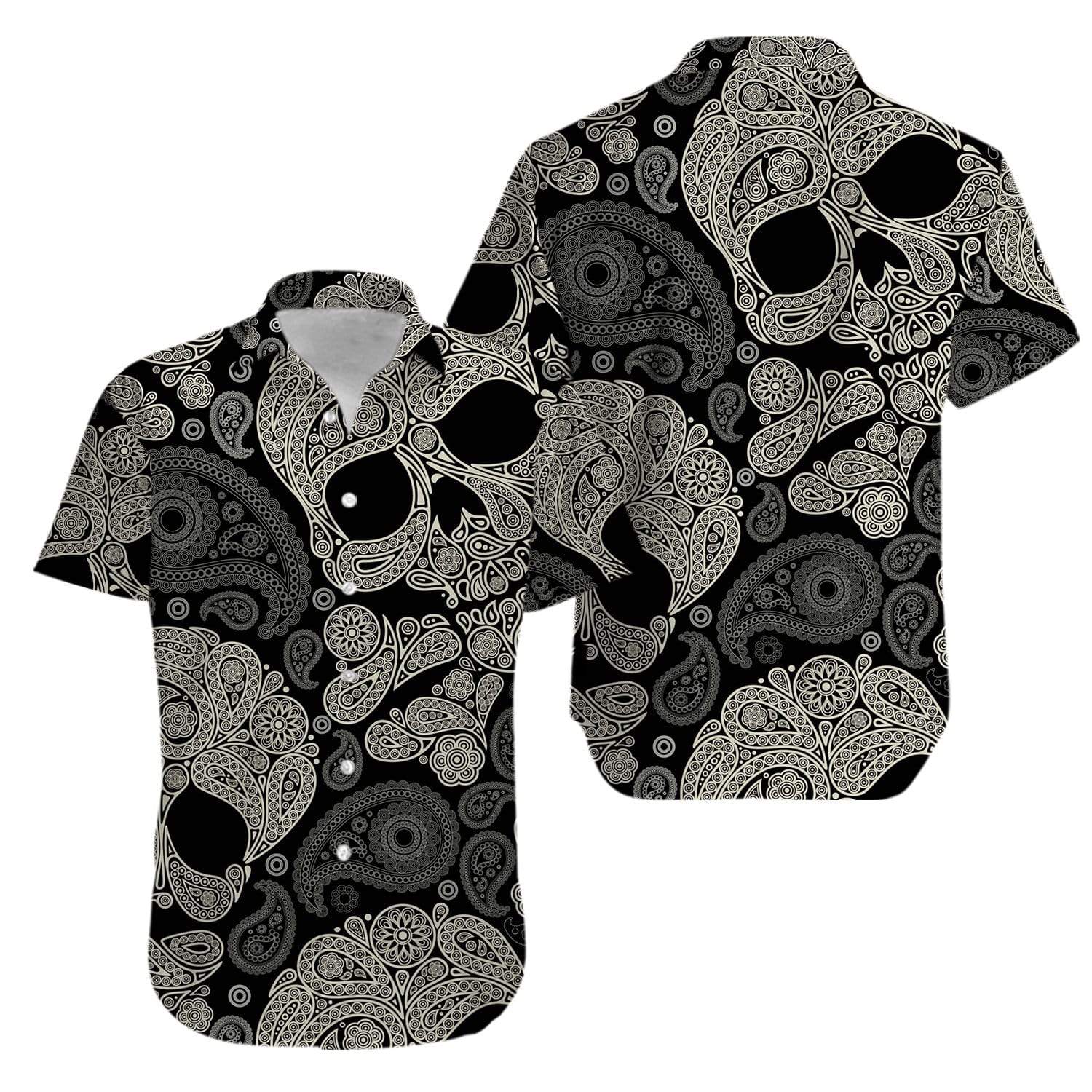 Skull Mandala Hawaiian Shirt