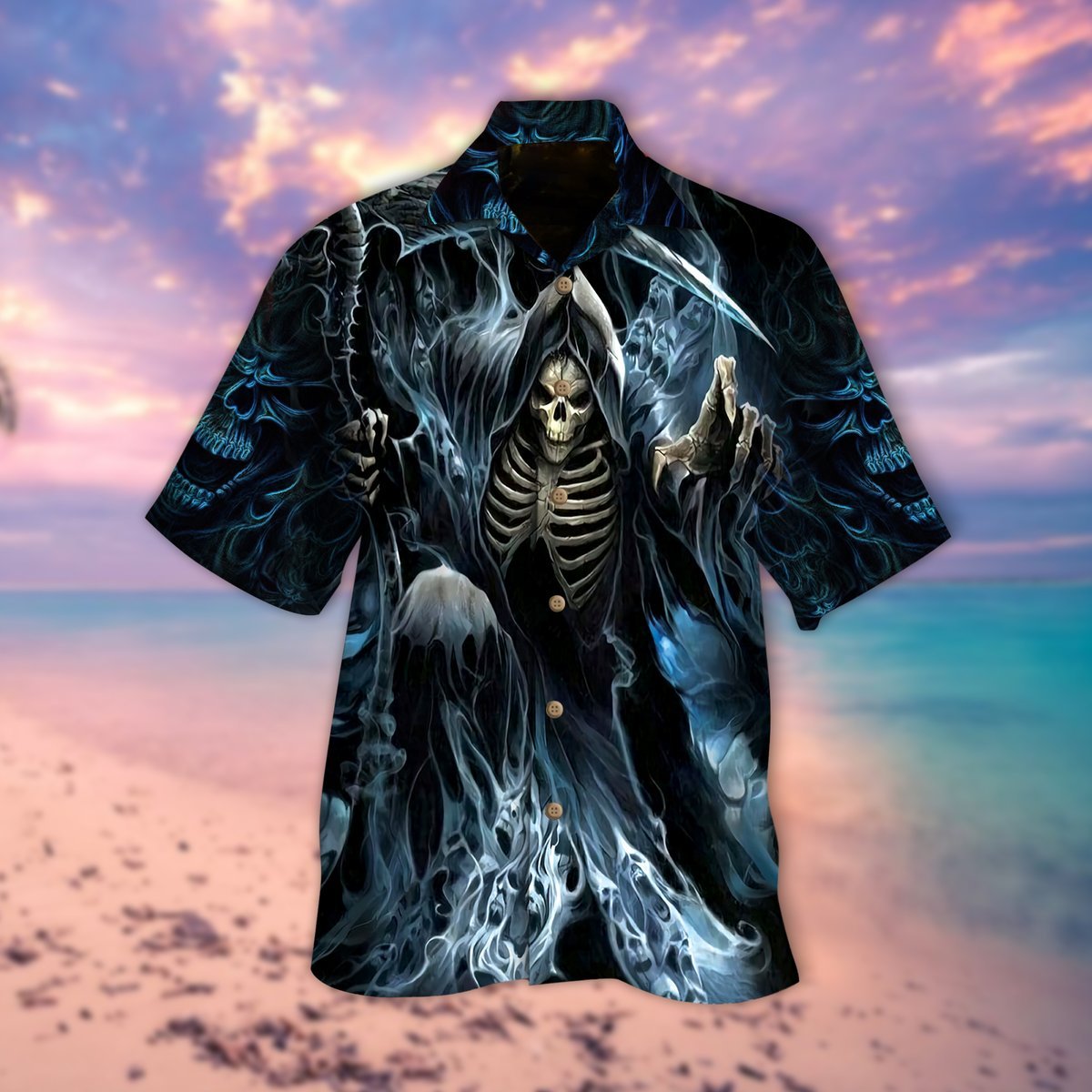 Skull Moke Hawaiian Shirt For Men Women Adult