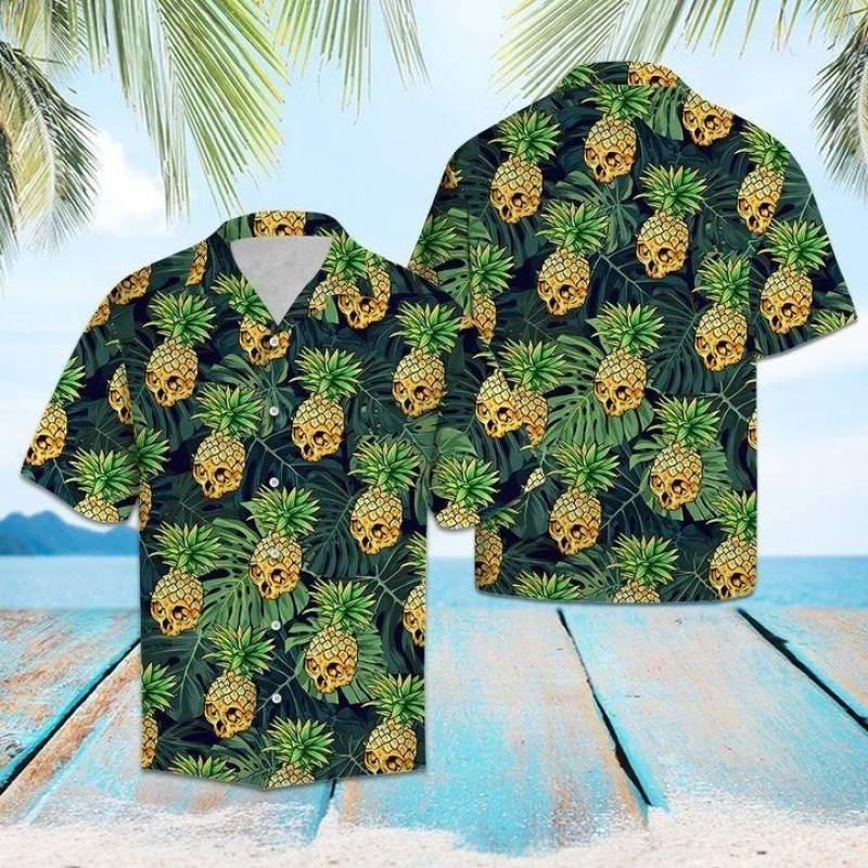 Skull Pineapple Hawaiian Shirt Hw1347-1