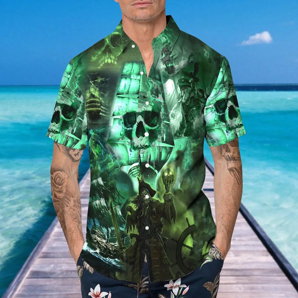 Skull Pirates Legend Hawaiian Shirt T