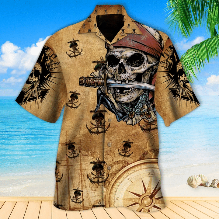 Skull Pirates Of The Sea Hawaiian Shirt