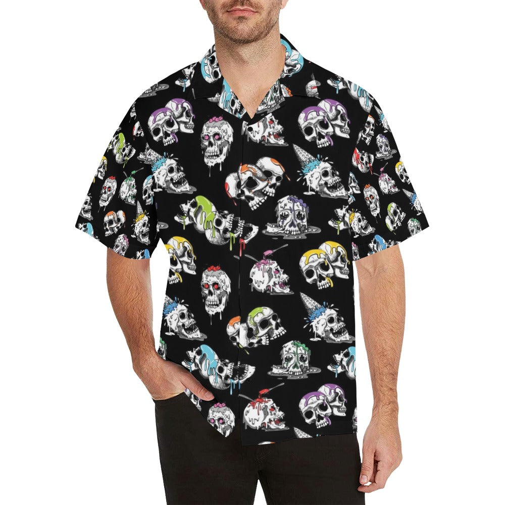 Skull Print Design Hawaiian Shirt