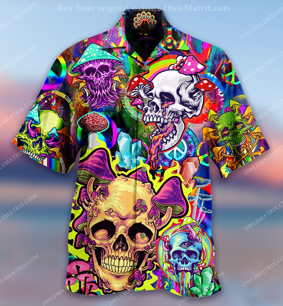 Skull Rainbow Smile Limited Edition – Hawaiian Shirt