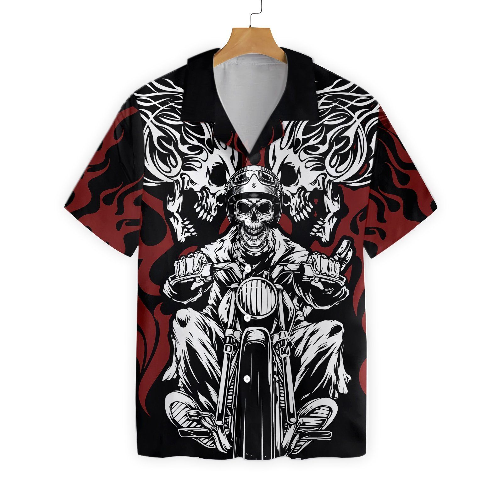 Skull Rider Motorcycle Ez20 0503 Hawaiian Shirt