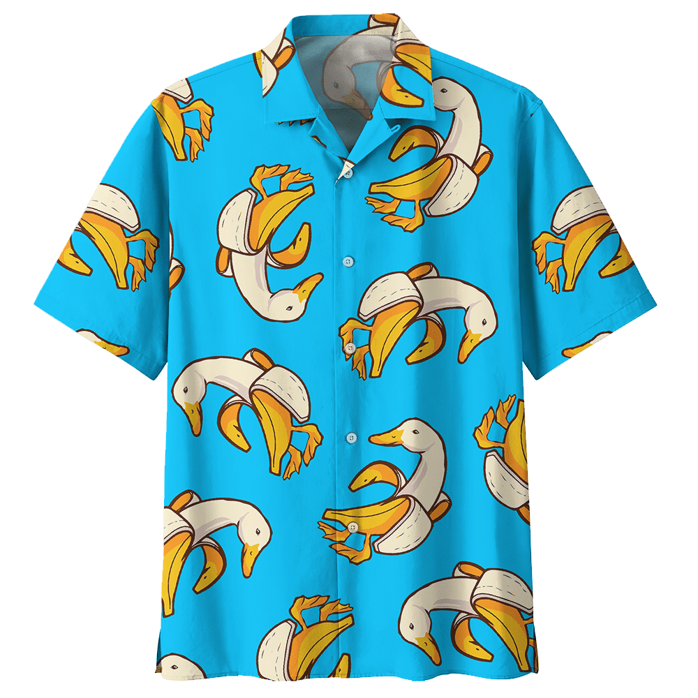 Duck Blue Awesome Design Unisex Hawaiian Shirt