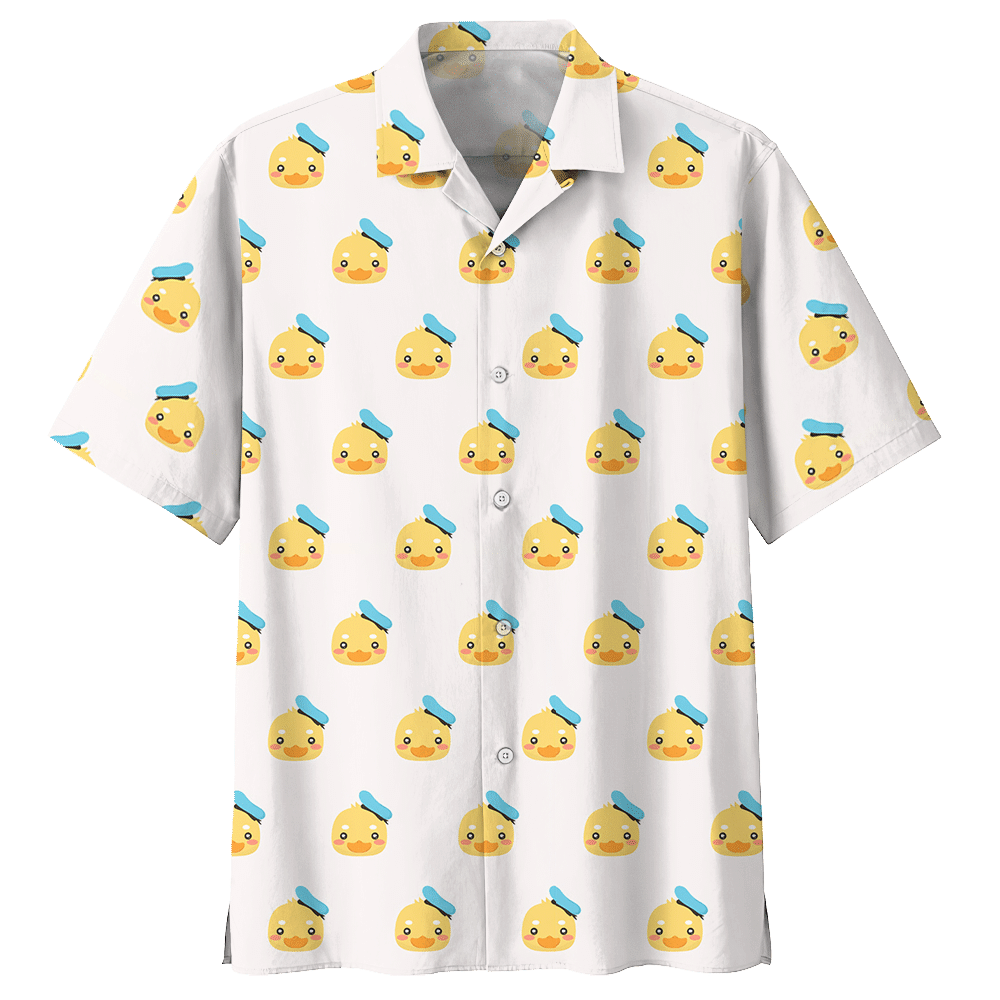 Duck White Unique Design Unisex Hawaiian Shirt