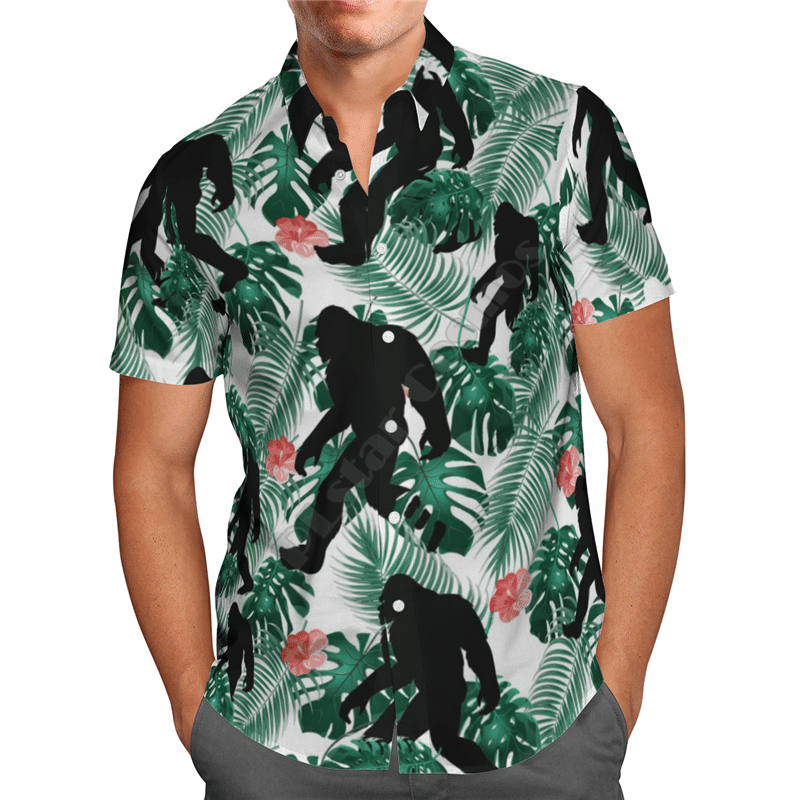 Gorilla Green Unique Design Unisex Hawaiian Shirt