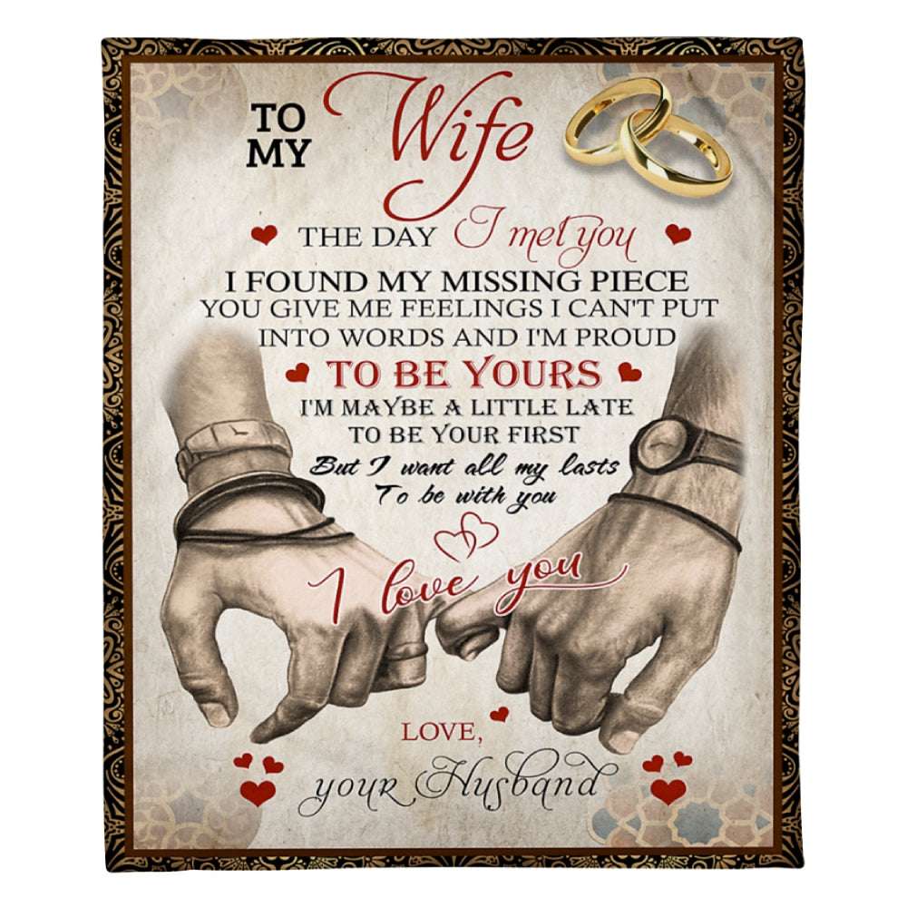 You Give Me Feelings To My Wife Blanket, Personalized Gift For Wife