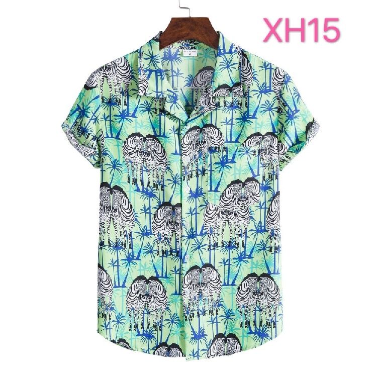 Zebra Coconut Tree Blue Amazing Design Unisex Hawaiian Shirt