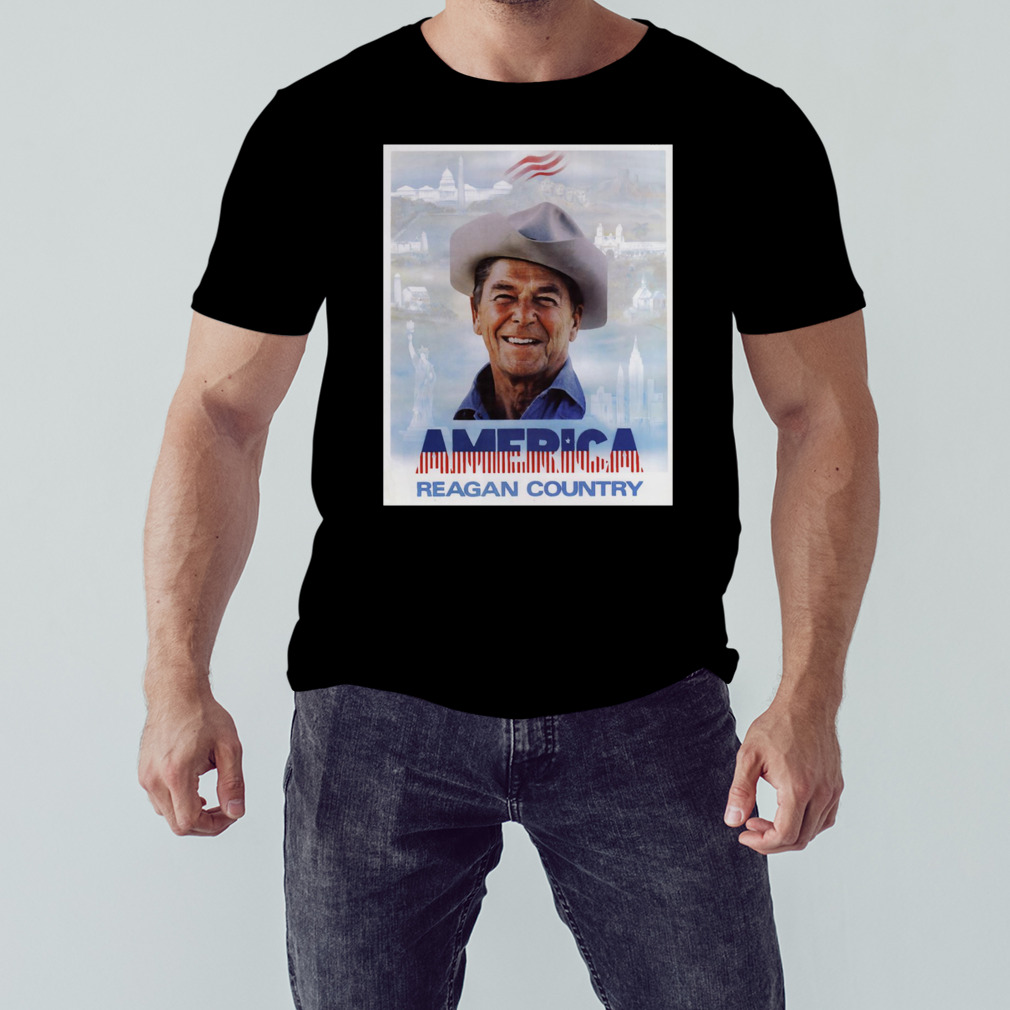 America Reagan Country Vintage 1980s Campaign Poster shirt