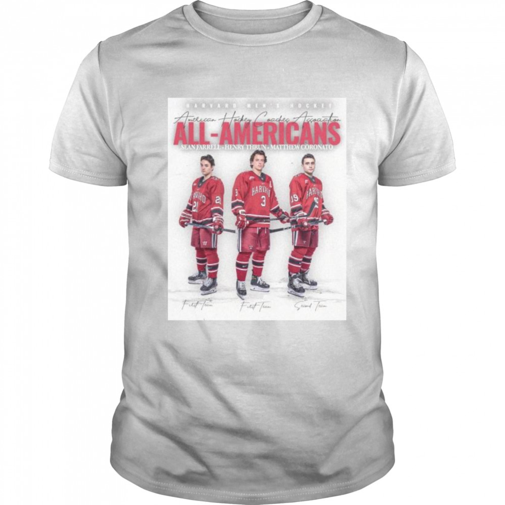 Harvard Men’s Hockey 2023 AHCA All-Americans Shirt