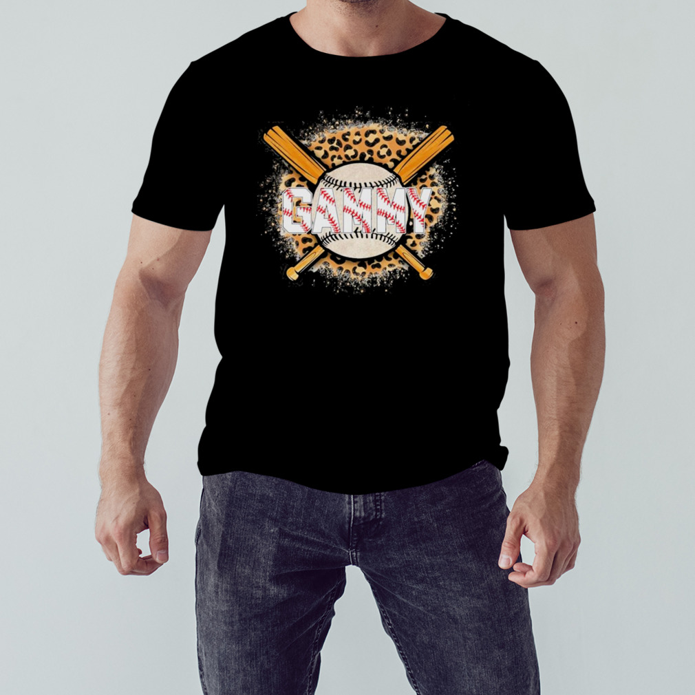 Leopard Baseball Bat Gammy Shirt