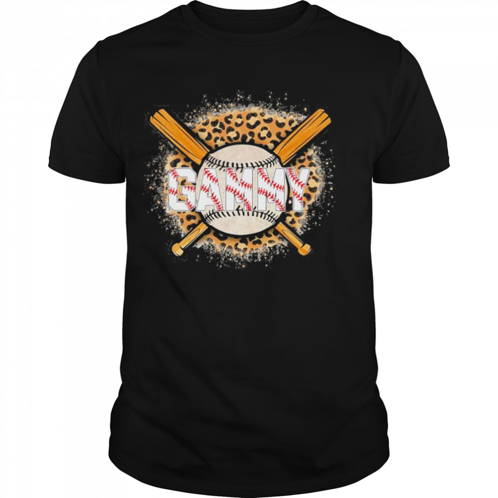Leopard Baseball Bat Gammy Shirt