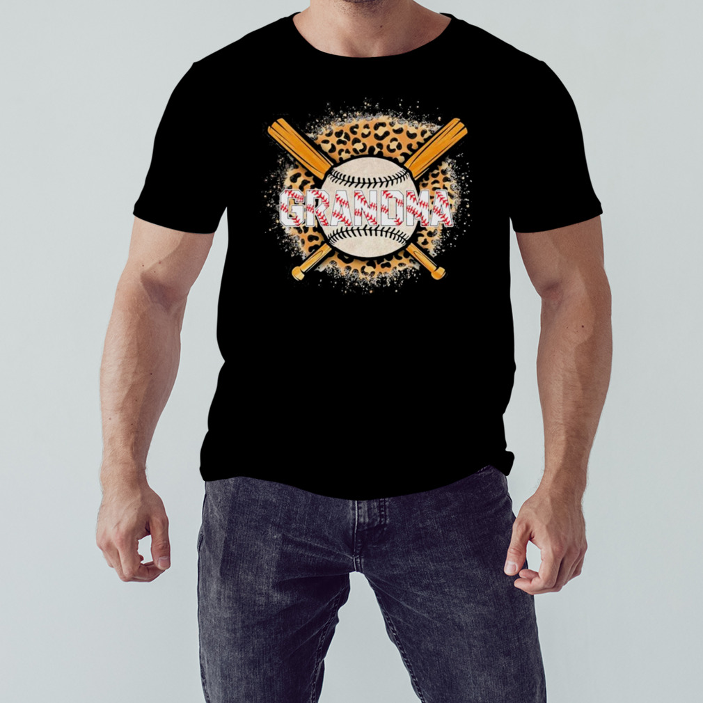 Leopard Baseball Bat Grandma Shirt