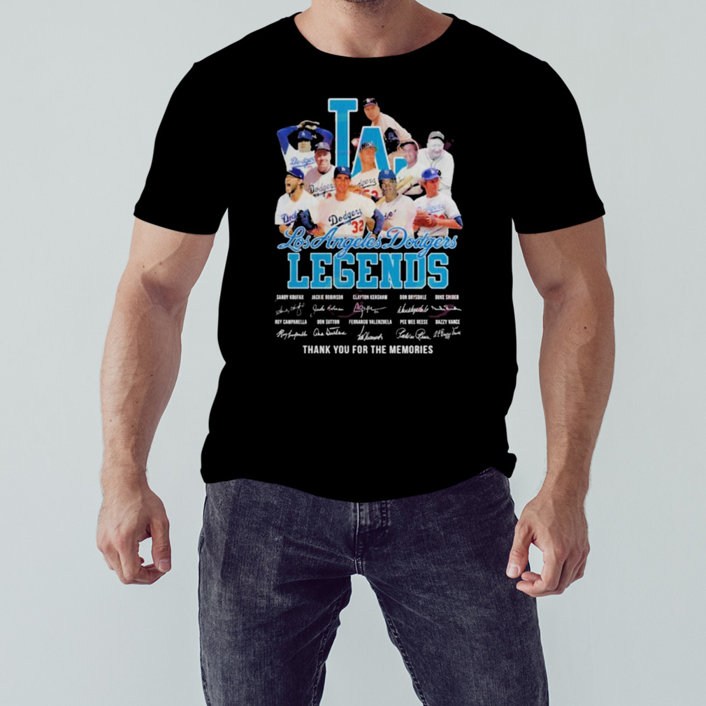 MLB Los Angeles Dodgers legends thank you for the memories t-shirt