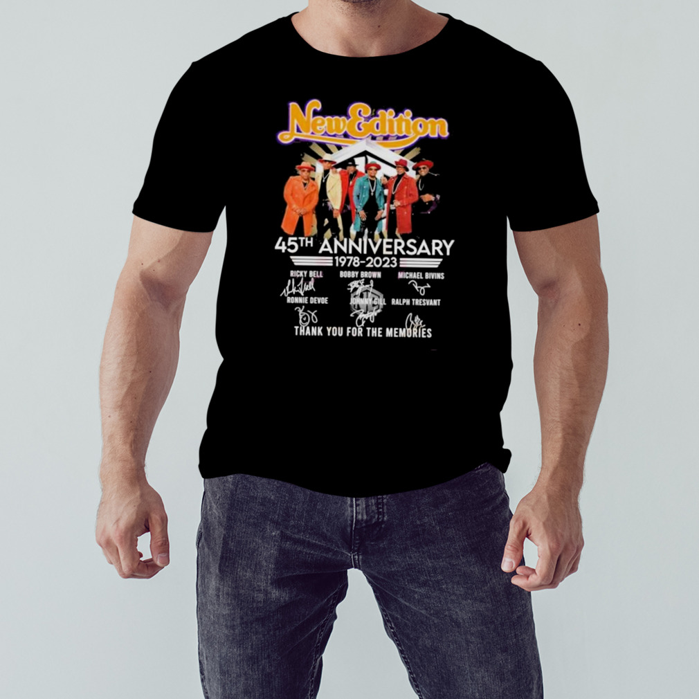 New Edition 45th Anniversary 1978 – 2023 Thank You For The Memories T-Shirt