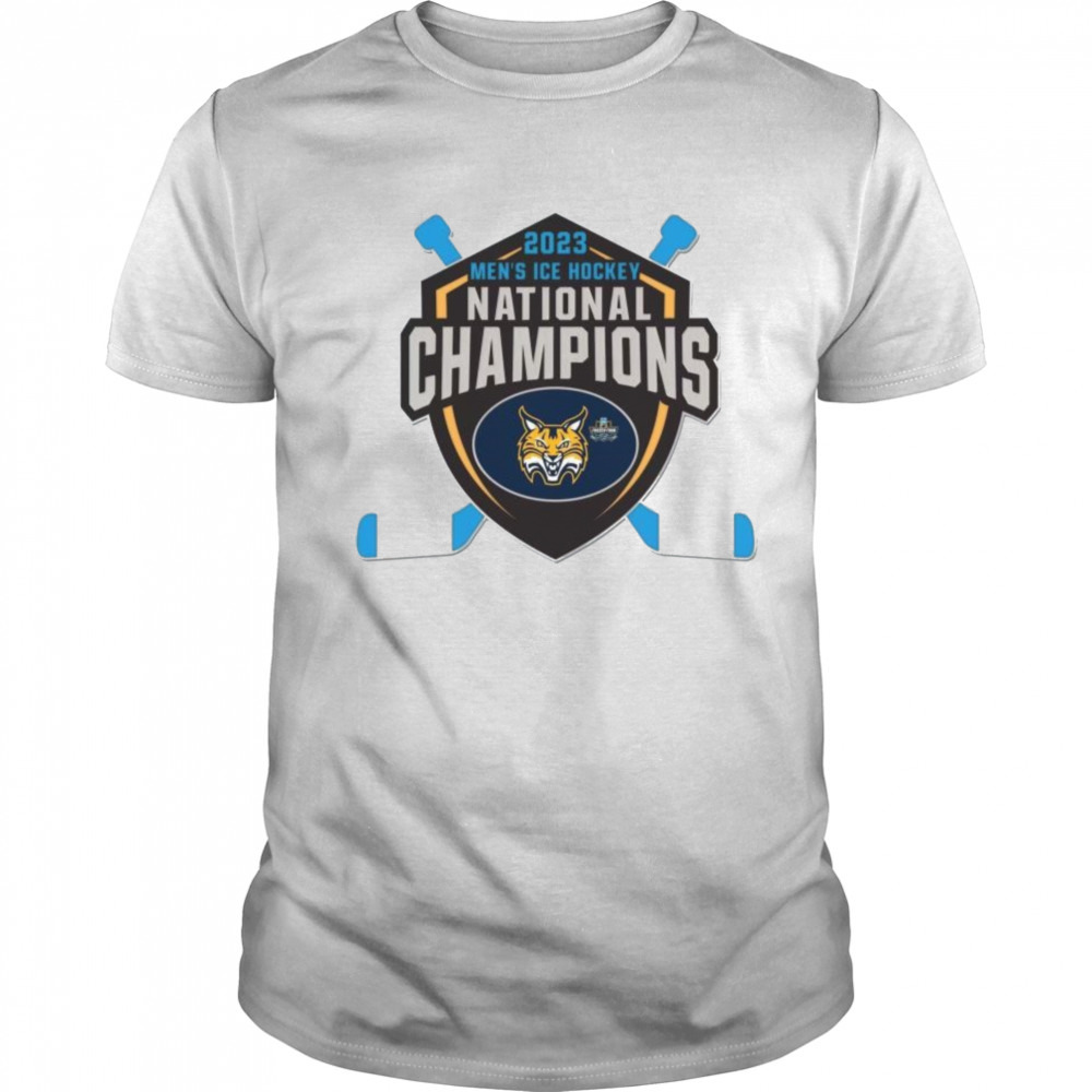 Quinnipiac Bobcats 2023 NCAA Men’s Ice Hockey National Champions Collector Shirt