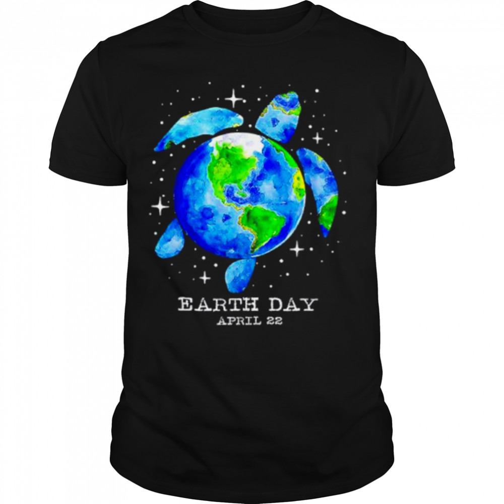 Restore earth sea turtle art save the planet shirt