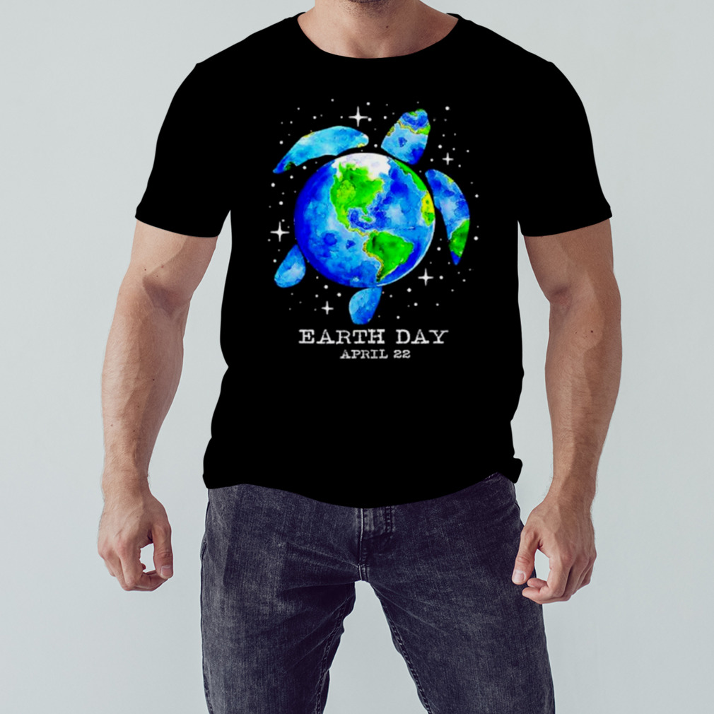 Restore earth sea turtle art save the planet shirt