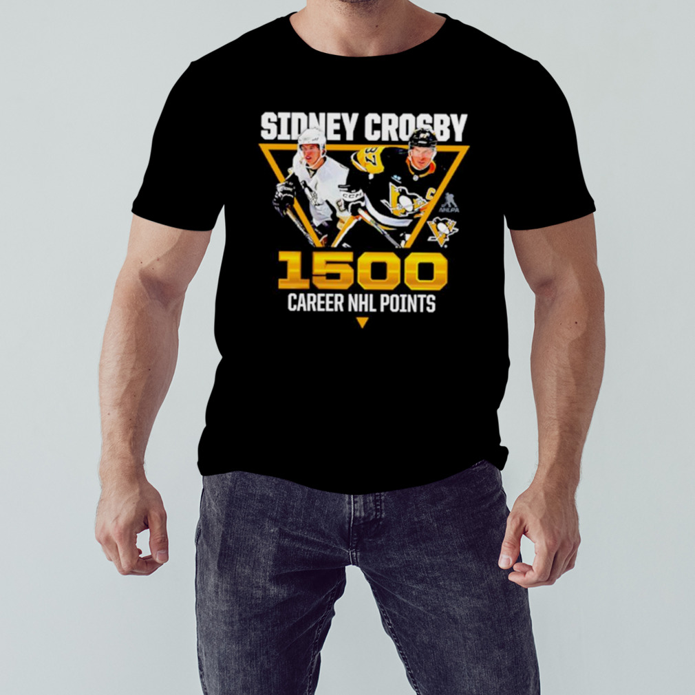 Sidney Crosby Pittsburgh Penguins 1,500 Career Points shirt