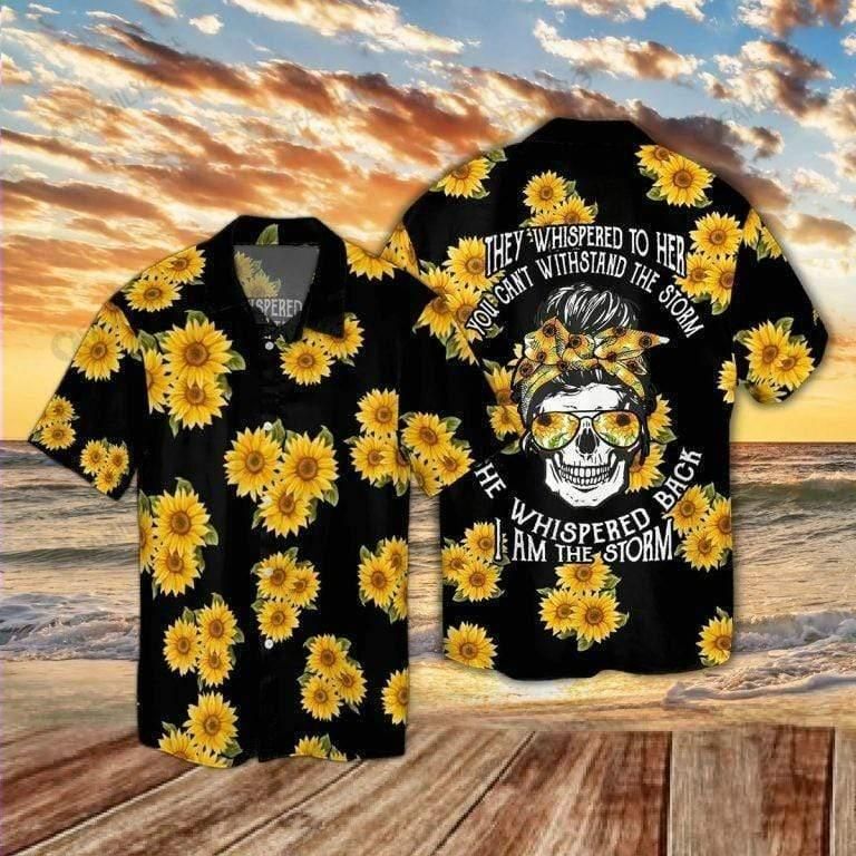 Skull Shirt – Tiger Indian Skull Unisex Hawaiian Shirt Summer Hawaiian