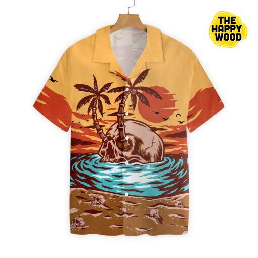 Skull Summer Beach Hawaiian Hawaii Shirt-1