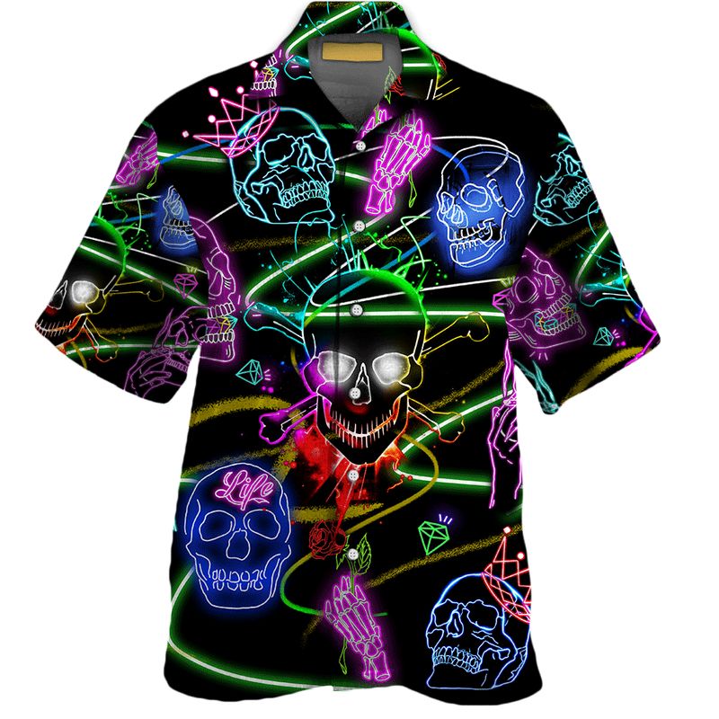 Skull Tattoo Parttern All Over Hawaiian Shirt