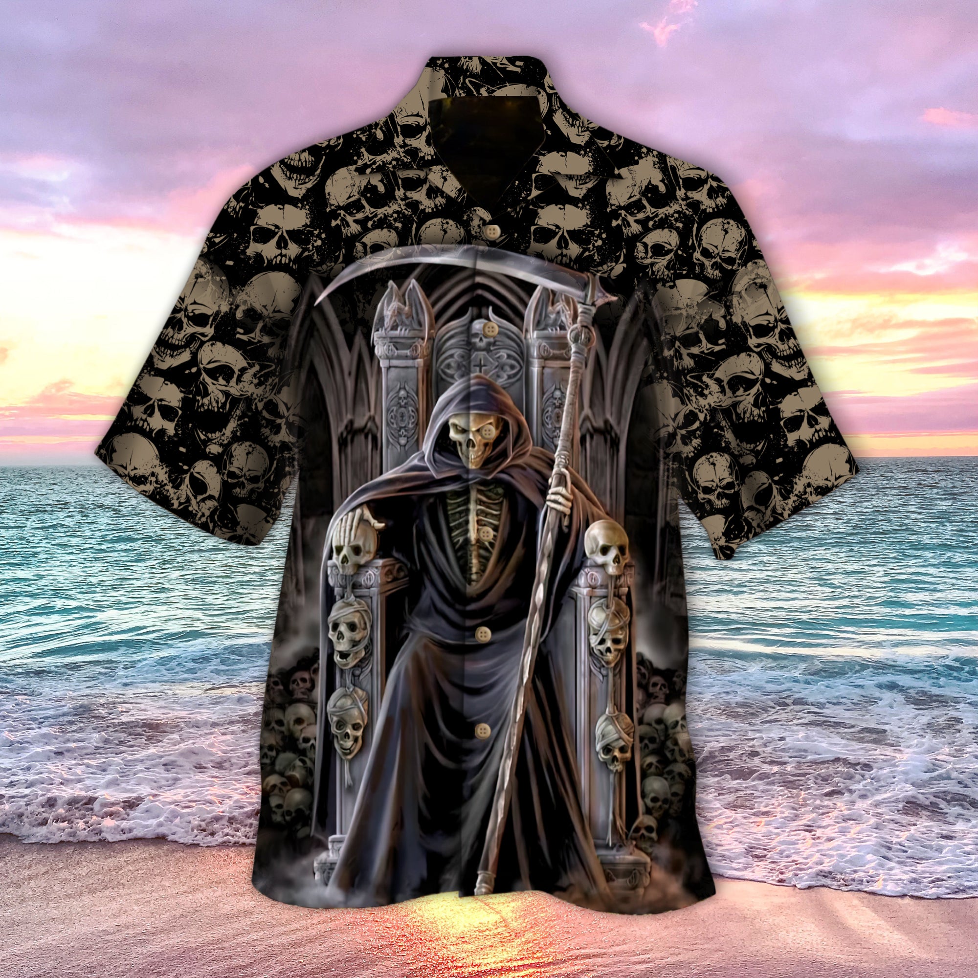 Skull Throne Hawaiian Shirt