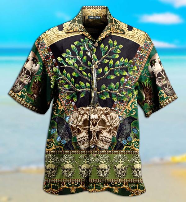 Skull Trees Style Love Green Limited – Hawaiian Shirt