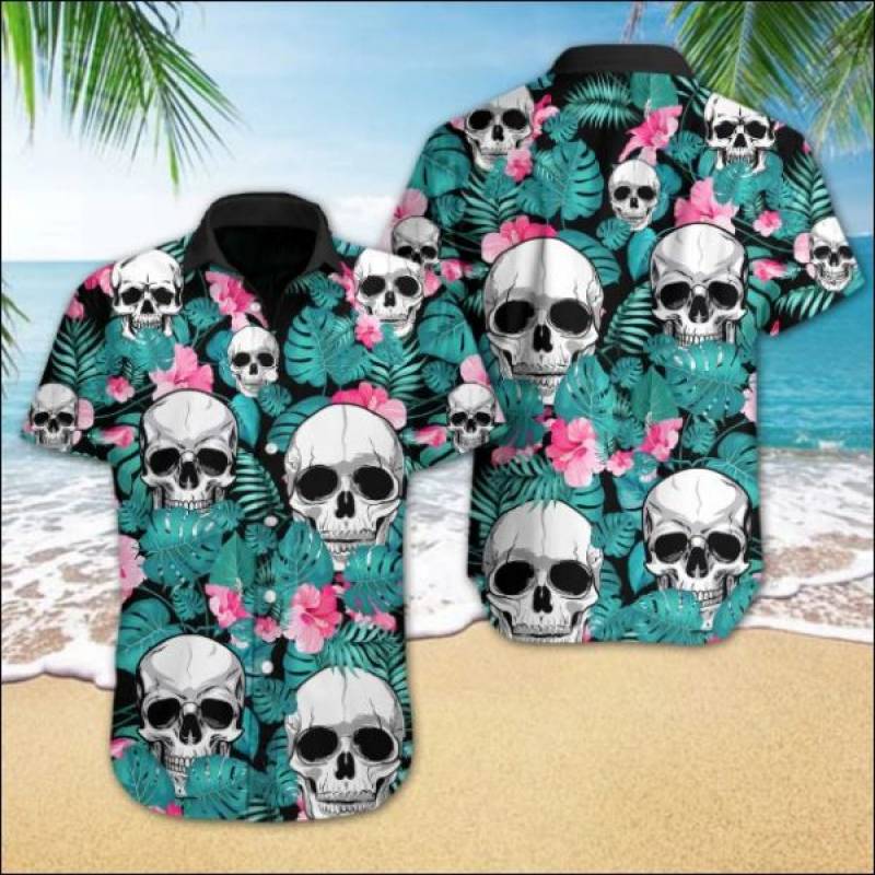 Skull Tropical Hawaiian Shirt