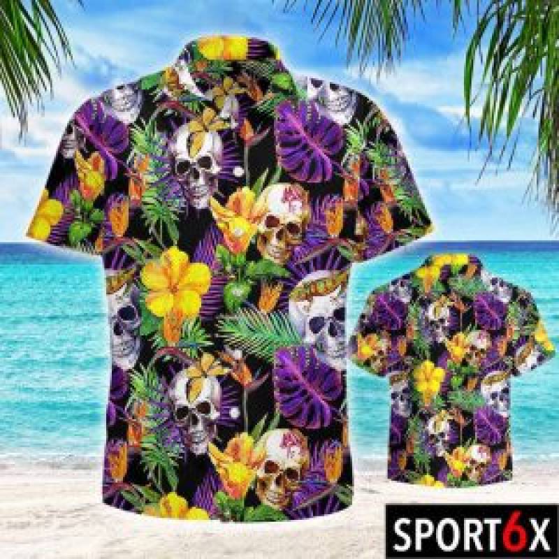 Skull Tropical Hawaiian Shirt – Hothot