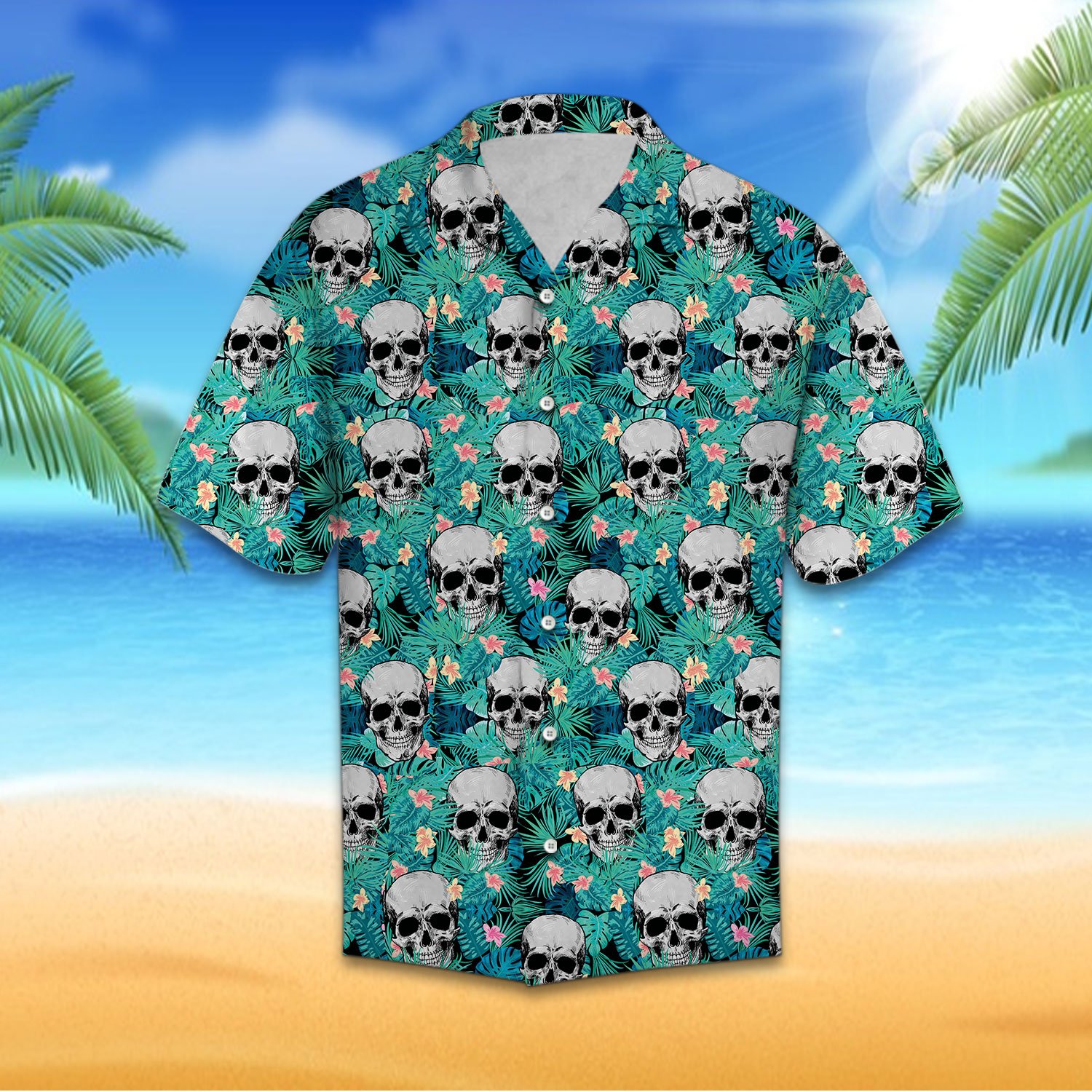 Skull Tropical – Hawaiian Shirt-1