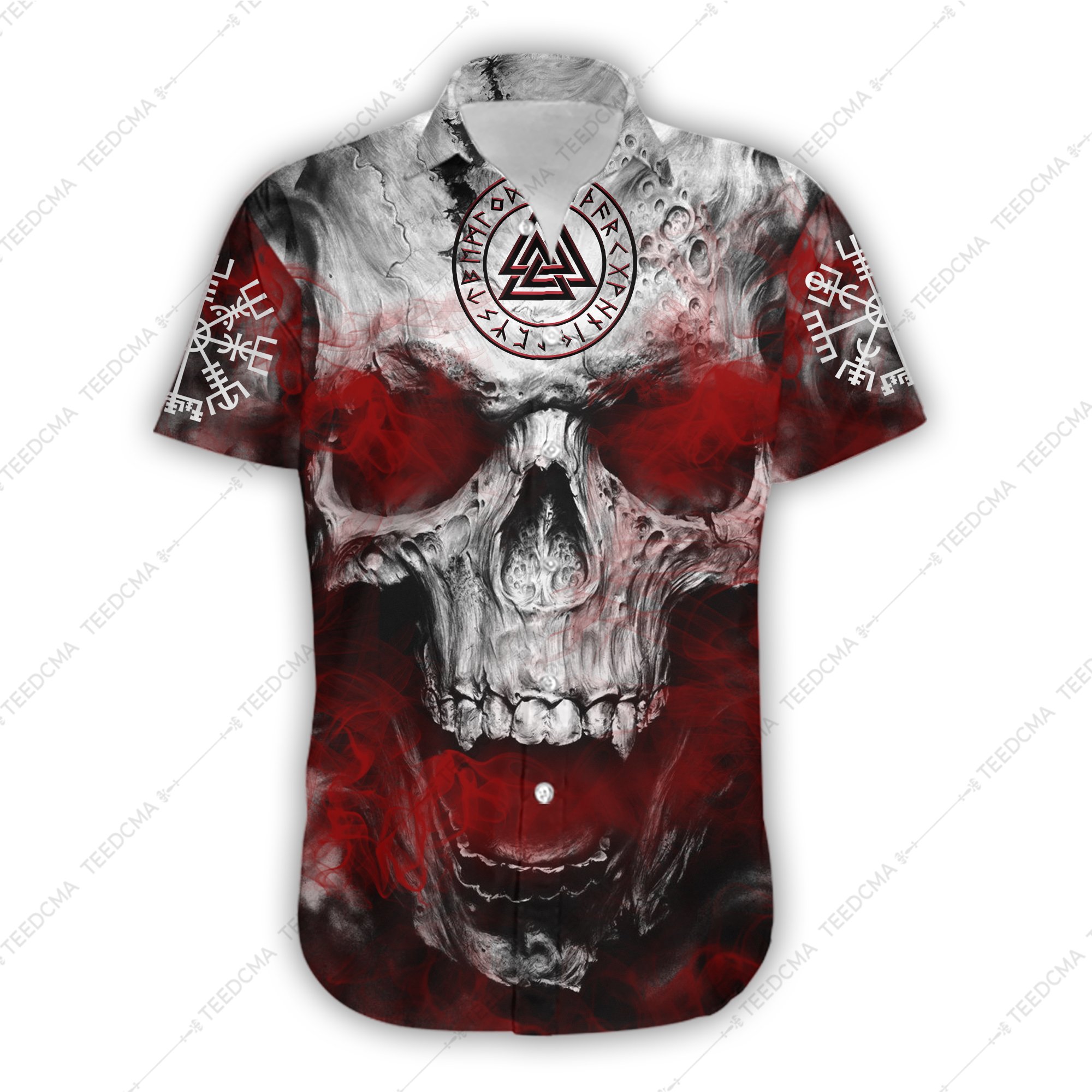 Skull Viking Hawaiian Shirt