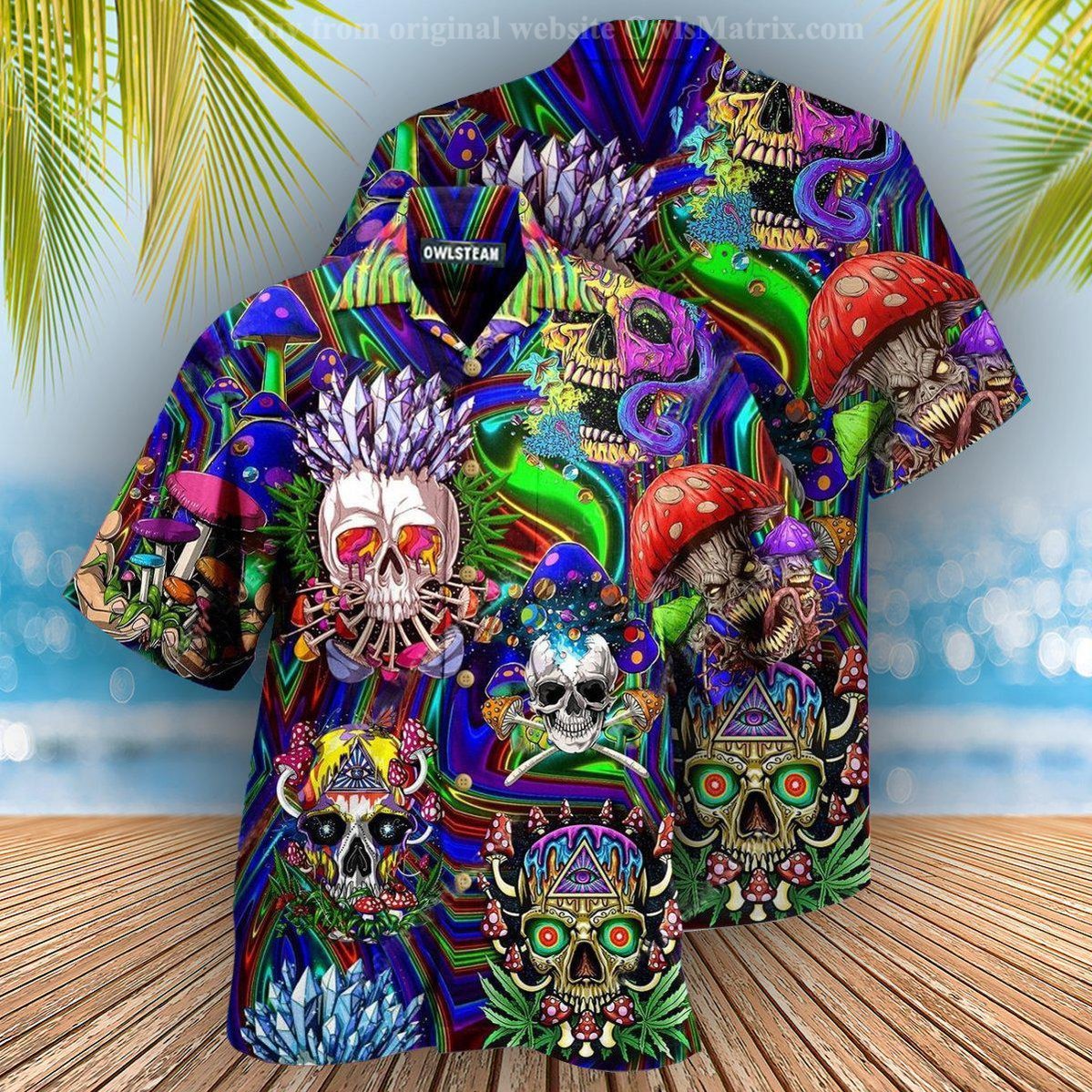 Skull Youre Weird And I Like That Edition Hawaiian Shirt