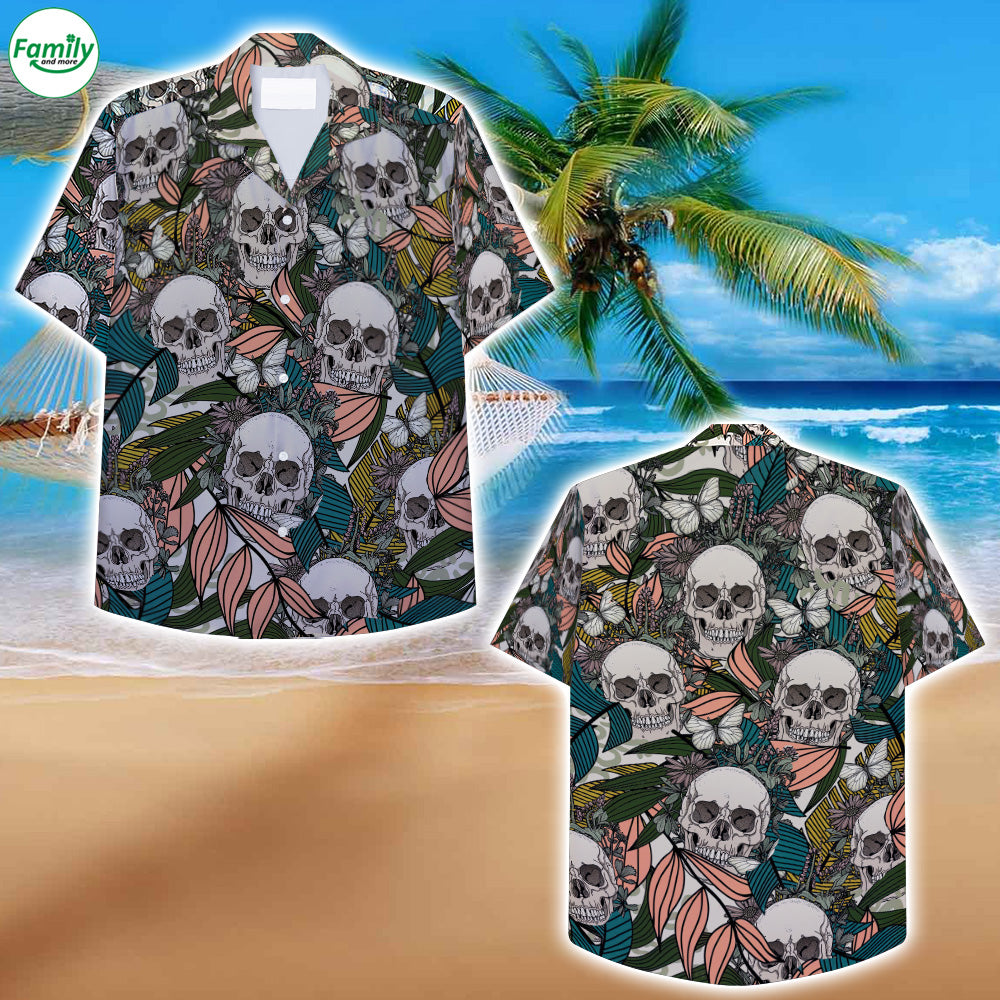 Skulls Hawaiian Shirt – Nk58-1
