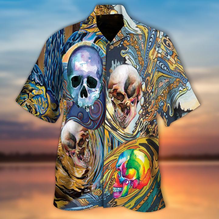 Skulls Wave Hawaiian Shirt
