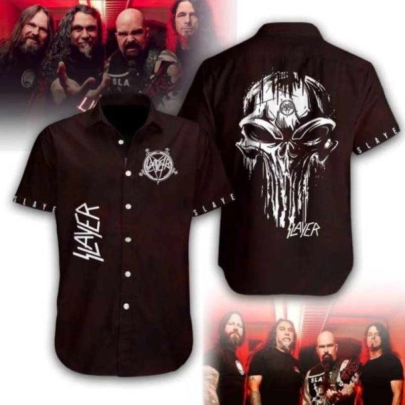 Slayer Skull Hawaiian Shirt