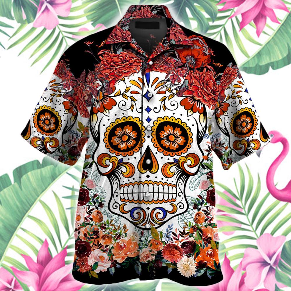 Sugar Skull Hawaiian Shirt