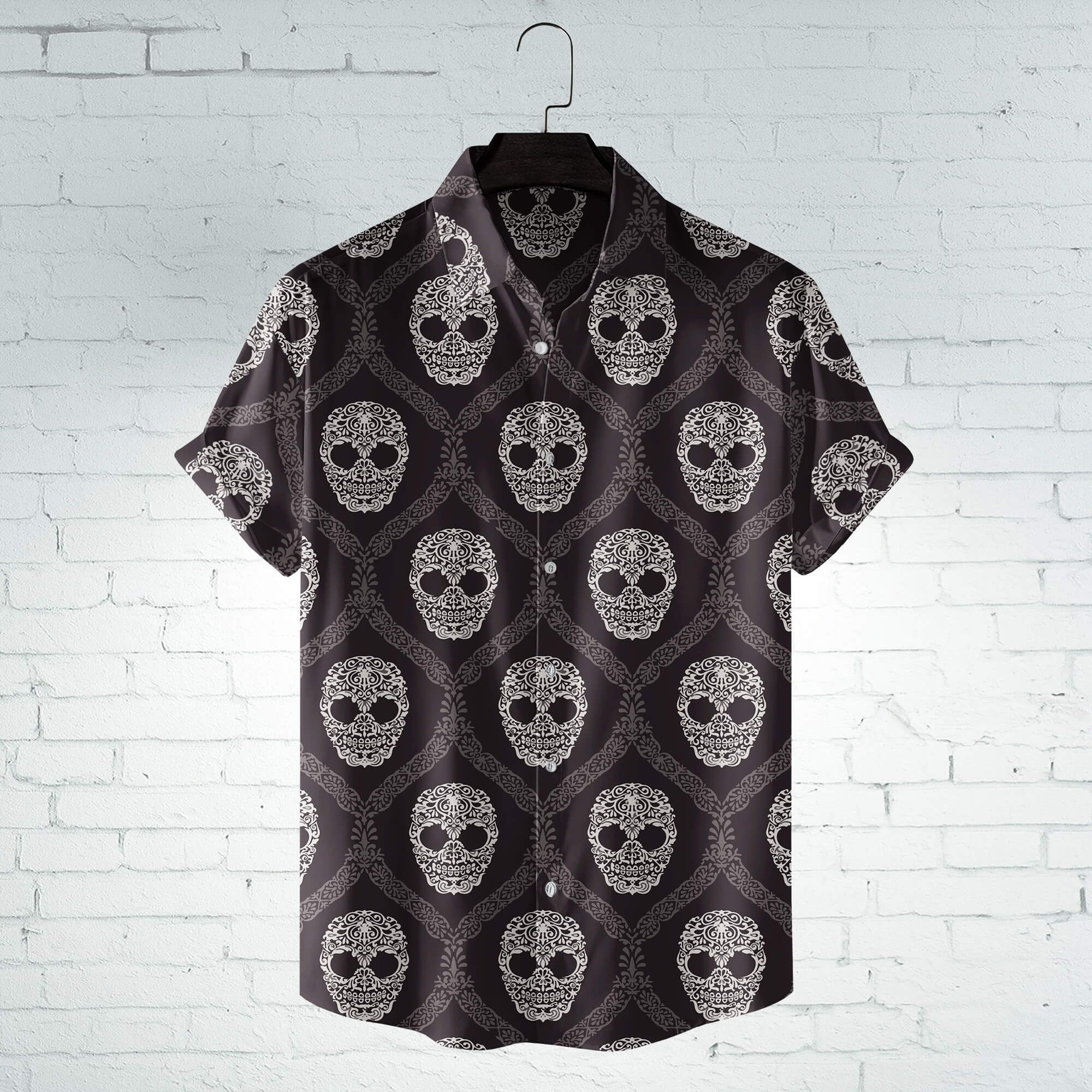 Sugar Skull Hawaiian Shirt