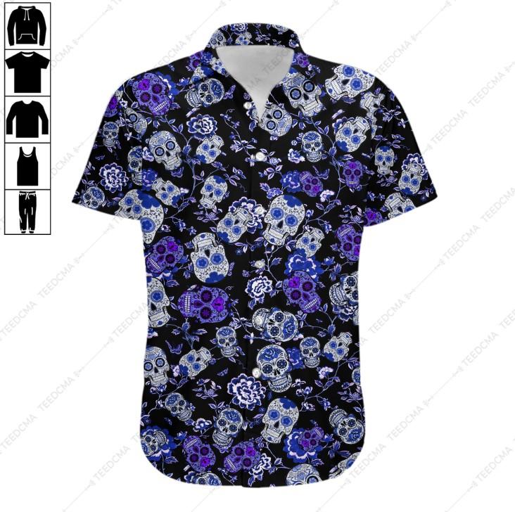 Sugar Skull Mexican Hawaiian Shirt
