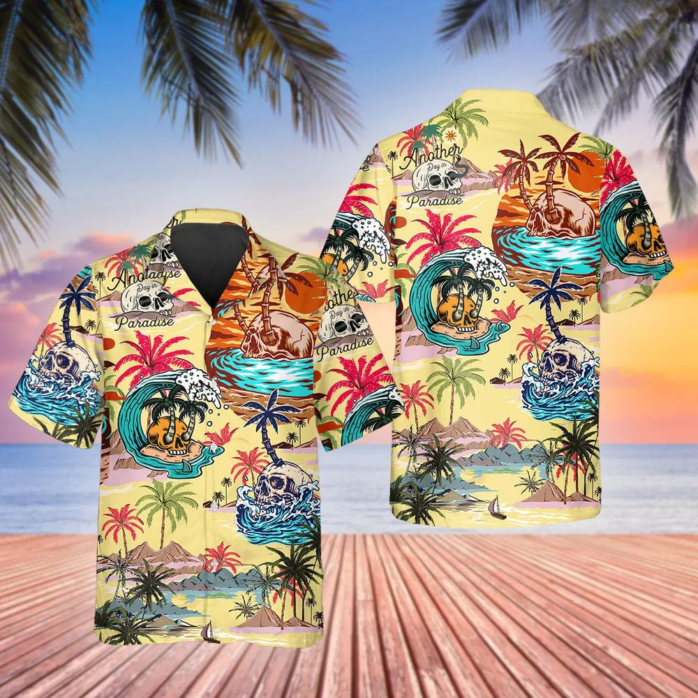 Summer Paradise Skull Hawaiian Shirt