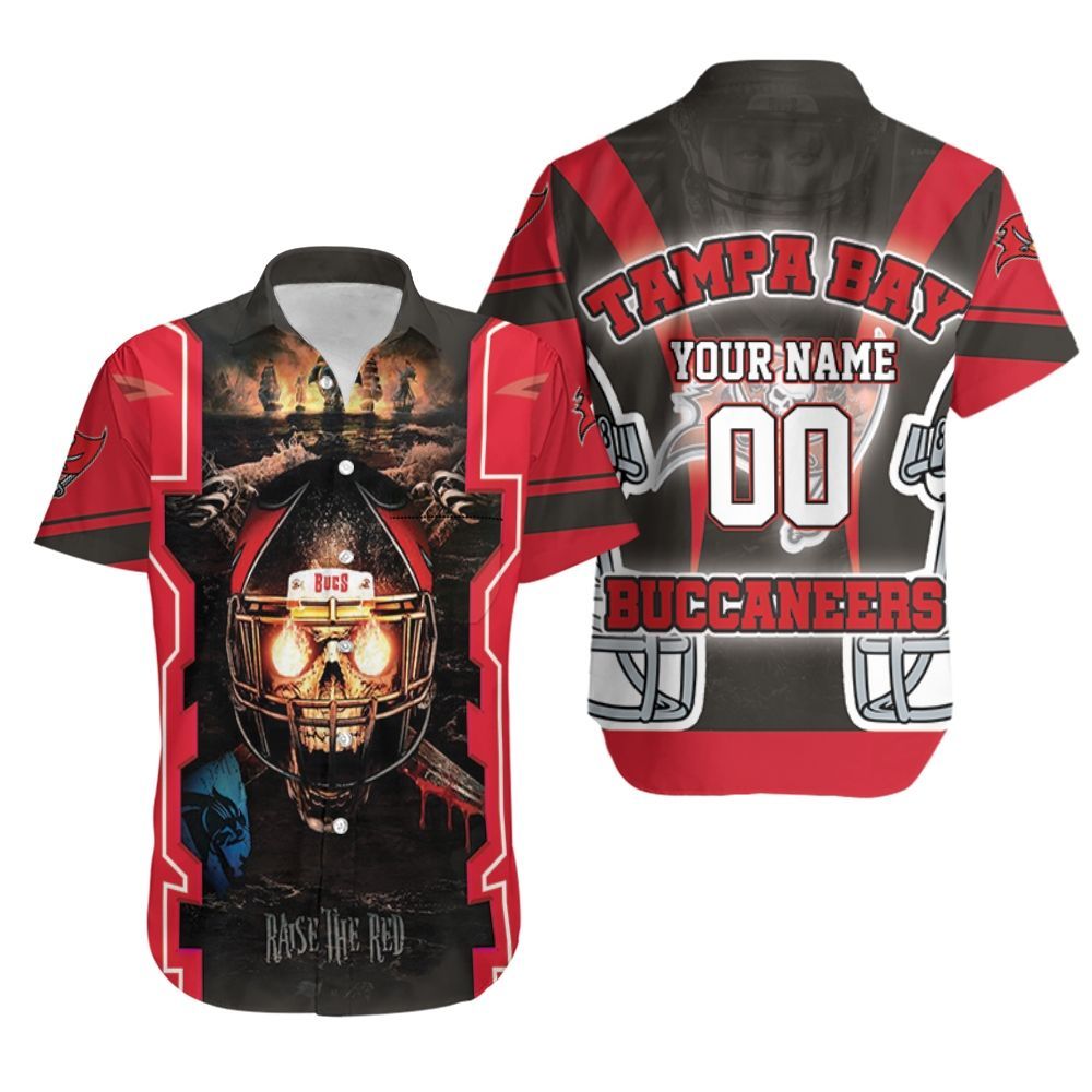 Tampa Bay Buccaneers Fire Skull Raised The Red Nfc South Champions Super Bowl Hawaiian Shirt