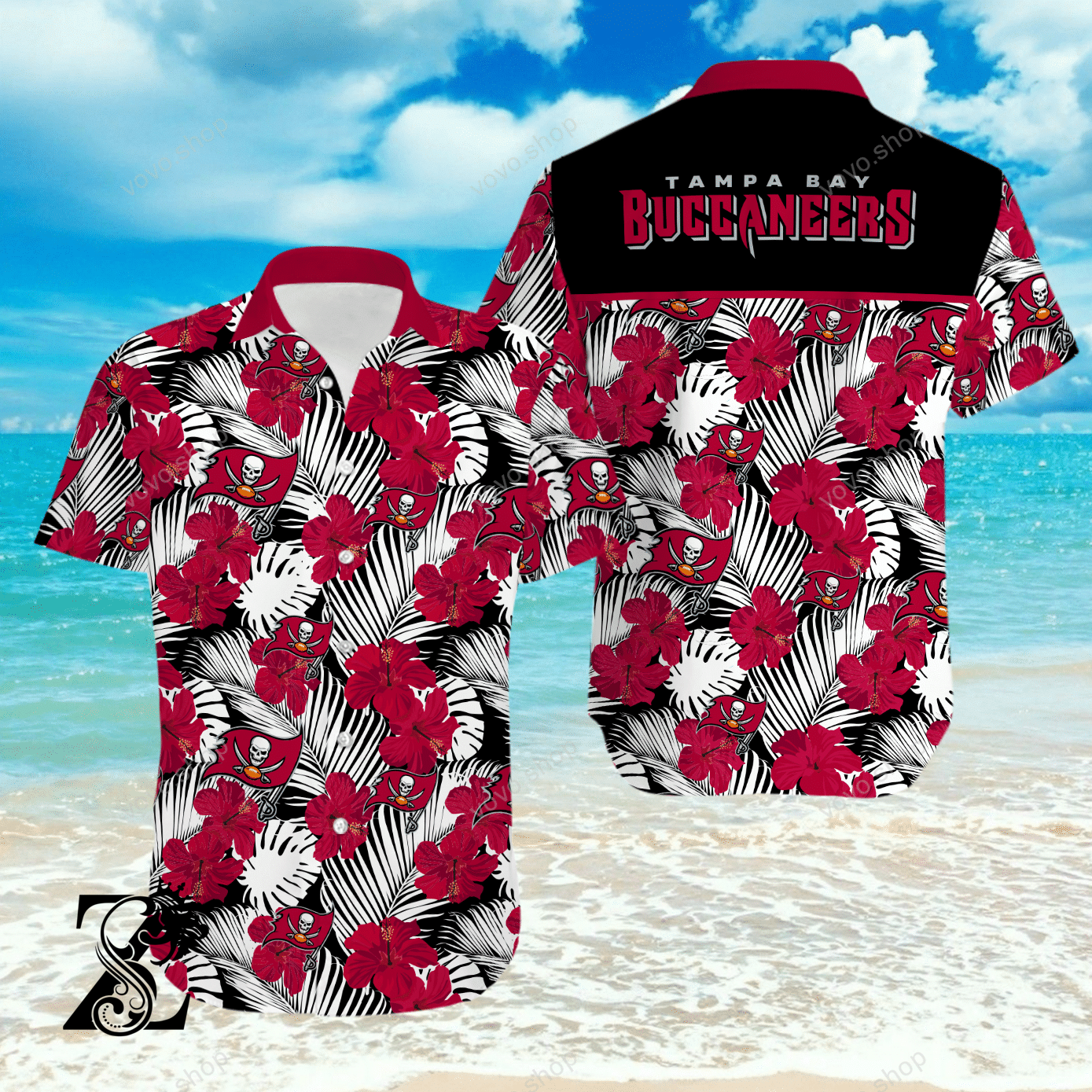 Tampa Bay Buccaneers Hawaiian Full 3d Shirt For Fans-1